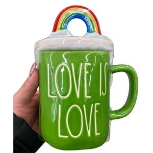 🌈 RAE DUNN LOVE IS LOVE ❤️ MUG